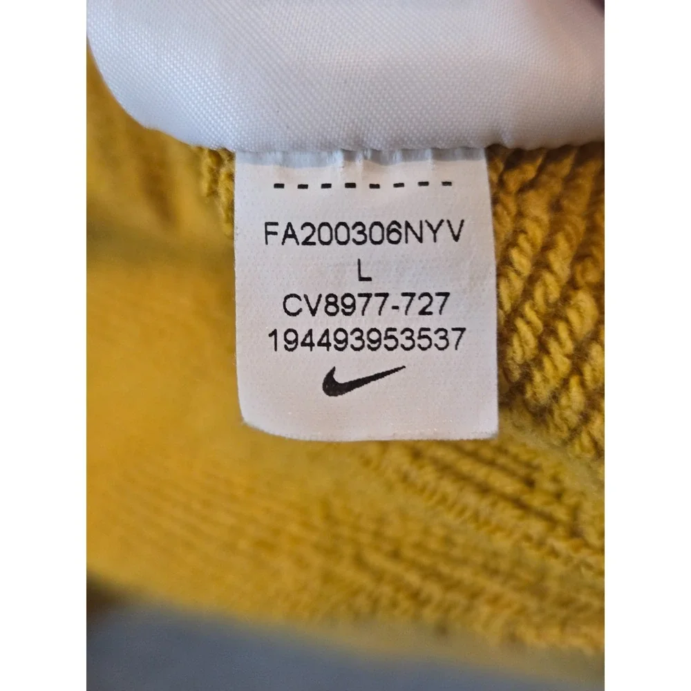 Nike NSW Heritage Hoodie Mens Large Golden Wheat Sweatshirt Terry CV8977-727‎